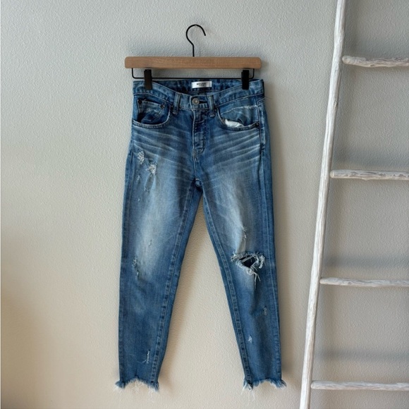 MOUSSY VINTAGE DISTRESSED GLENDELE SKINNY JEANS - Picture 8 of 11